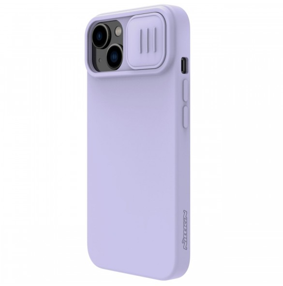 Nillkin CamShield Silikonfodral iPhone 14 Plus fodral med kamerafodral lila