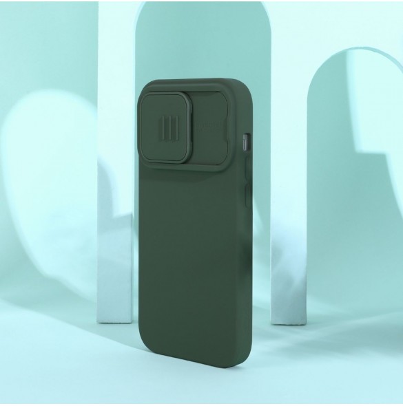 Nillkin CamShield Silky Silikonfodral iPhone 14 Pro skal med kamerafodral svart