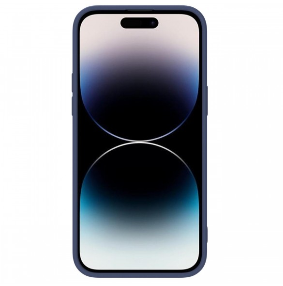 Nillkin CamShield Silikonfodral iPhone 14 Pro skal med kamerafodral blå