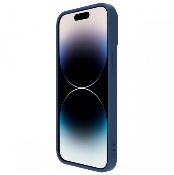 Nillkin CamShield Silikonfodral iPhone 14 Pro skal med kamerafodral blå