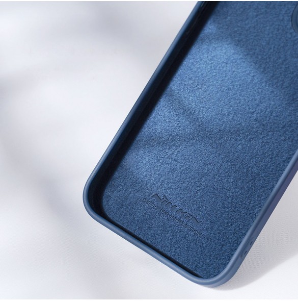 Nillkin CamShield Silikonfodral iPhone 14 Pro skal med kamerafodral blå