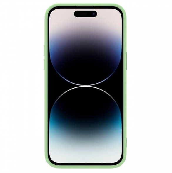 Nillkin CamShield Silikonfodral iPhone 14 Pro skal med kameraskal grönt