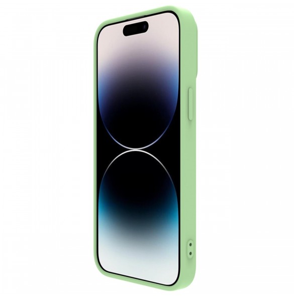 Nillkin CamShield Silikonfodral iPhone 14 Pro skal med kameraskal grönt