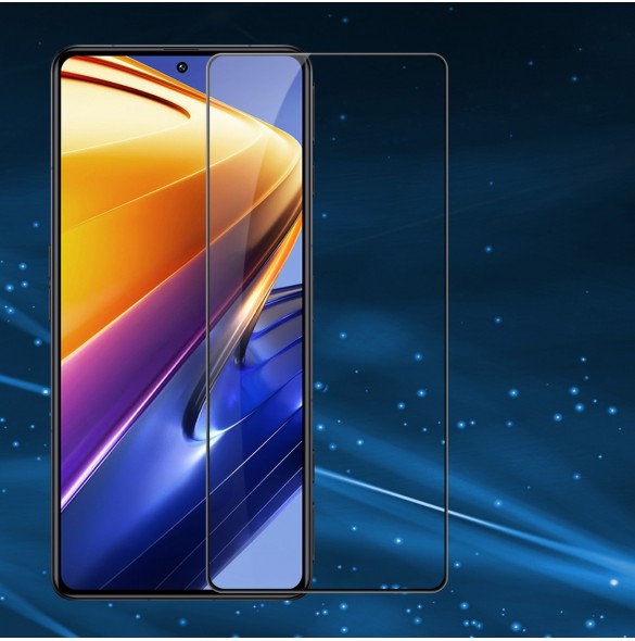 Nillkin CP + PRO Ultratunt helskärmshärdat glas med 0,2 mm 9H ram Xiaomi Poco F4 GT Black