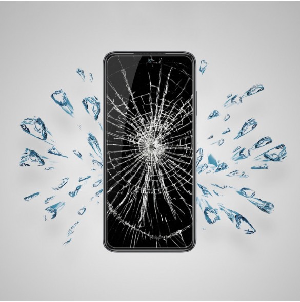 Nillkin CP + PRO ultratunt helskärmshärdat glas med 0,2 mm 9H ram Xiaomi Redmi 10 svart