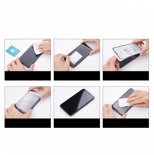Nillkin CP + PRO ultratunt helskärmshärdat glas med 0,2 mm 9H ram Xiaomi Redmi 10 svart
