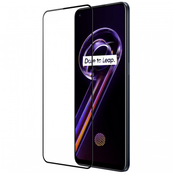 Nillkin CP + PRO ultratunt helskärmshärdat glas med 0,2 mm ram 9H Realme 9 Pro + (9 Pro Plus) svart