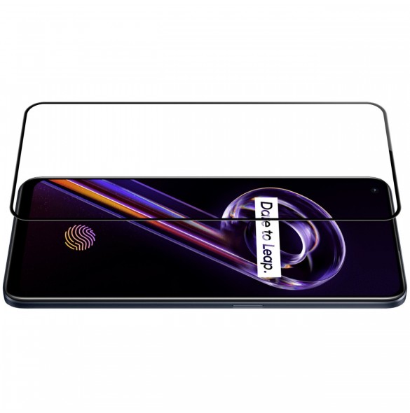 Nillkin CP + PRO ultratunt helskärmshärdat glas med 0,2 mm ram 9H Realme 9 Pro + (9 Pro Plus) svart