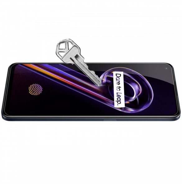 Nillkin CP + PRO ultratunt helskärmshärdat glas med 0,2 mm ram 9H Realme 9 Pro + (9 Pro Plus) svart