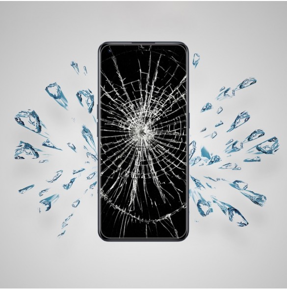 Nillkin CP + PRO ultratunt helskärmshärdat glas med 0,2 mm ram 9H Realme 9 Pro + (9 Pro Plus) svart