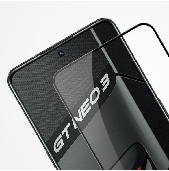 Nillkin CP + PRO ultratunt helskärmshärdat glas med 0,2 mm ram 9H Realme GT Neo 3 svart