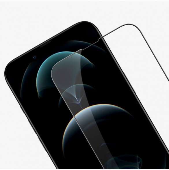 Nillkin CP+PRO Ultra Thin Heltäckande härdat glas med ram 0,2 mm 9H för iPhone 13 mini svart
