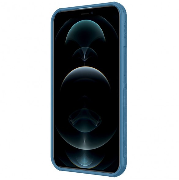 Nillkin Cyclops Fodral Ett slitstarkt fodral med ett kameraskydd och ett vikbart stativ för iPhone 13 blå