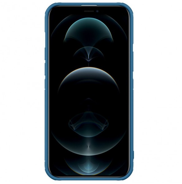 Nillkin Cyclops Fodral Ett slitstarkt fodral med ett kameraskydd och ett hopfällbart stativ för iPhone 13 Pro blå