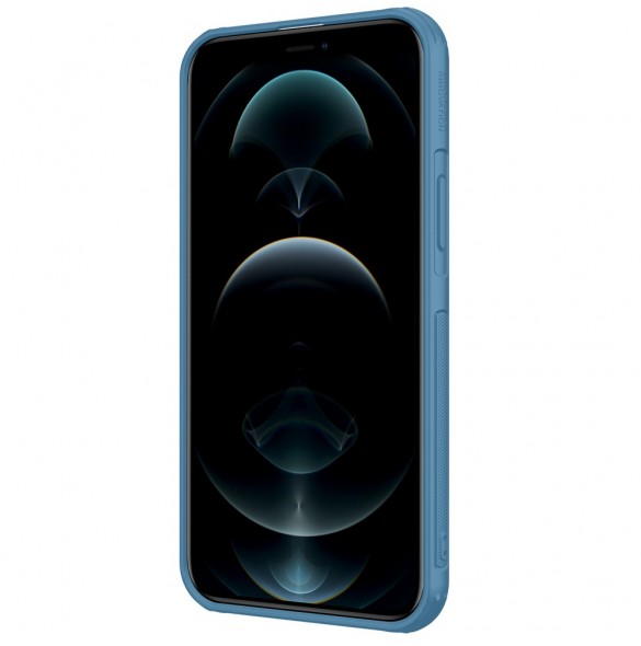 Nillkin Cyclops Fodral Ett slitstarkt fodral med ett kameraskydd och ett hopfällbart stativ för iPhone 13 Pro Max blå