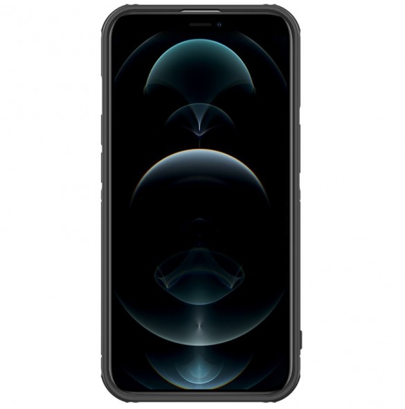Nillkin Cyclops Fodral Slitstarkt fodral med ett kameraskydd och ett hopfällbart stativ för iPhone 13 svart