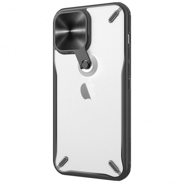 Nillkin Cyclops Fodral Slitstarkt fodral med kamerafodral och ett hopfällbart stativ för iPhone 13 Pro svart
