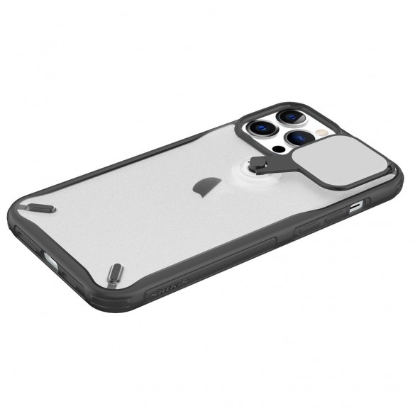 Nillkin Cyclops Fodral Slitstarkt fodral med kamerafodral och ett hopfällbart stativ för iPhone 13 Pro Max svart