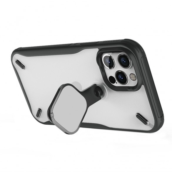 Nillkin Cyclops Fodral Slitstarkt fodral med kamerafodral och ett hopfällbart stativ för iPhone 13 Pro Max svart
