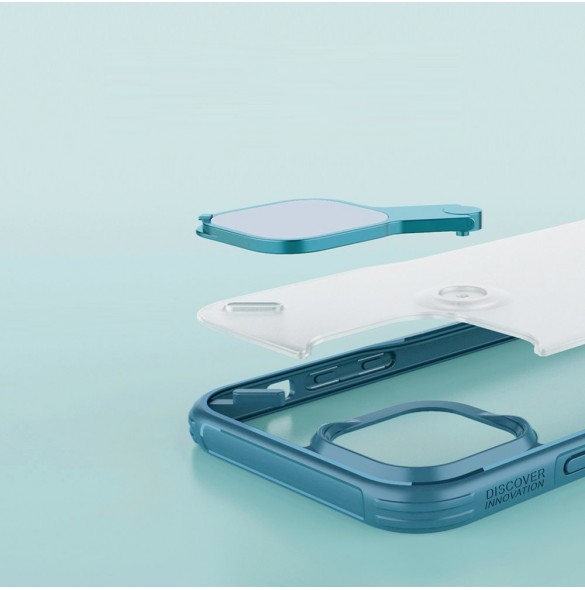 Nillkin Cyclops Fodral Slitstarkt fodral med kamerafodral och ett hopfällbart stativ för iPhone 13 Pro Max svart