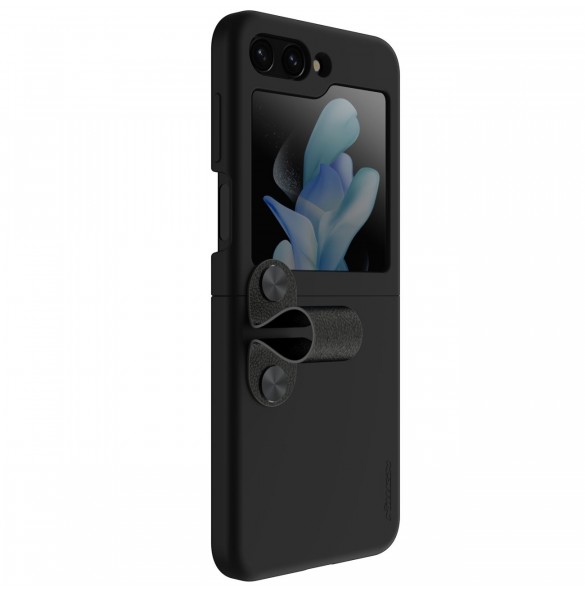 Nillkin Flex Flip fodral med hänge och ställ för Samsung Galaxy Z Flip 5 - svart