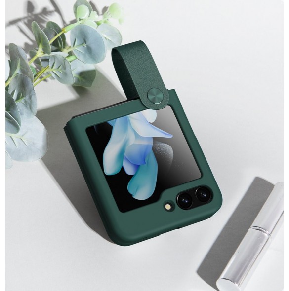 Nillkin Flex Flip fodral med hänge och ställ för Samsung Galaxy Z Flip 5 - svart