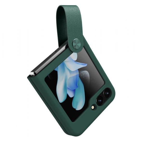 Nillkin Flex Flip fodral med hänge och ställ för Samsung Galaxy Z Flip 5 - grön