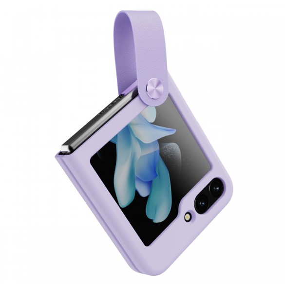 Nillkin Flex Flip fodral med hänge och ställ för Samsung Galaxy Z Flip 5 - lila