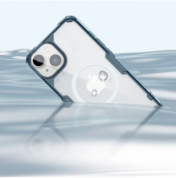 Nillkin Nature Pro pansarfodral med MagSafe för iPhone 15 - blå