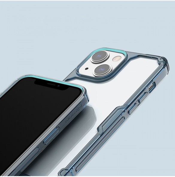 Nillkin Nature Pro fodral iPhone 14 Plus pansarfodral skal blå