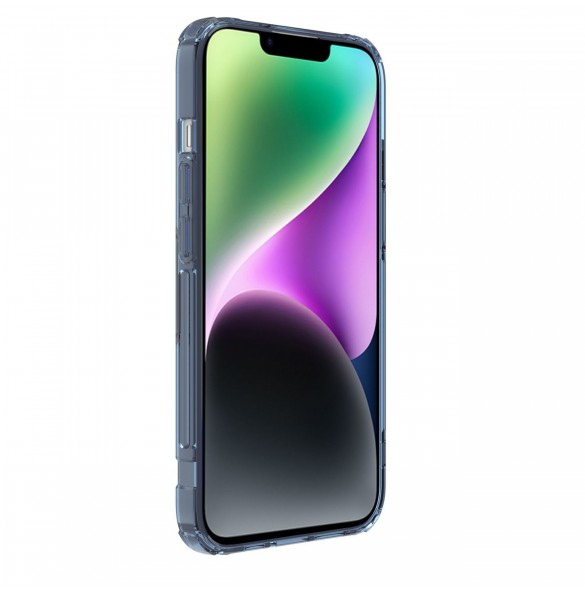 Nillkin Nature Pro Magnetic Case för iPhone 14 Plus magnetiskt MagSafe skal blått