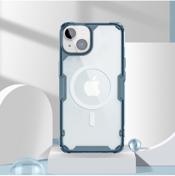 Nillkin Nature Pro Magnetic Case för iPhone 14 Plus Magnetic MagSafe Transparent Fodral