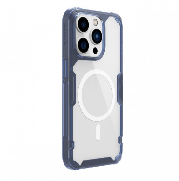 Nillkin Nature Pro Magnetic Case för iPhone 14 Pro Max magnetiskt skal MagSafe blå