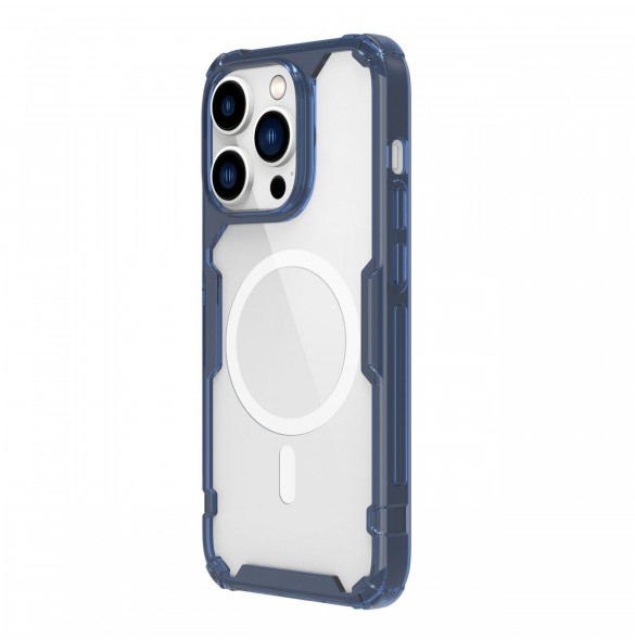 Nillkin Nature Pro Magnetic Case för iPhone 14 Pro Max magnetiskt skal MagSafe blå