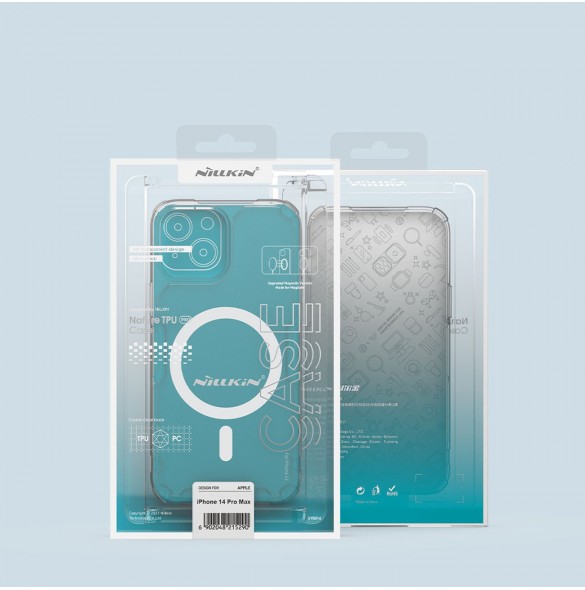 Nillkin Nature Pro Magnetic Case för iPhone 14 Pro Max magnetiskt skal MagSafe blå