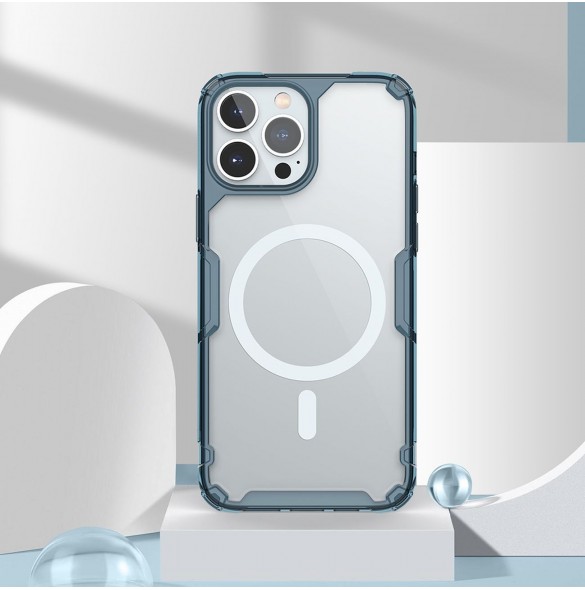 Nillkin Nature Pro Magnetic Case för iPhone 14 Pro Max magnetiskt skal MagSafe blå