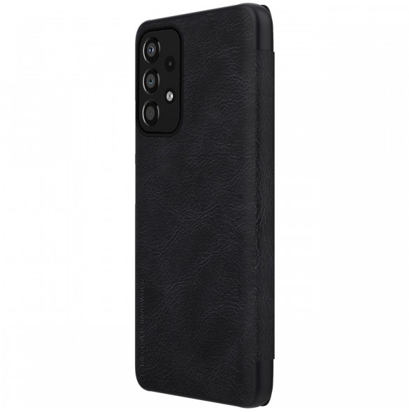 Nillkin Qin Fodral Fodral För Samsung Galaxy A33 5G Kameraskydd Hölster Cover Flip Cover Svart