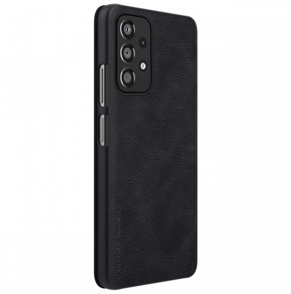 Nillkin Qin Fodral Fodral För Samsung Galaxy A33 5G Kameraskydd Hölster Cover Flip Cover Svart