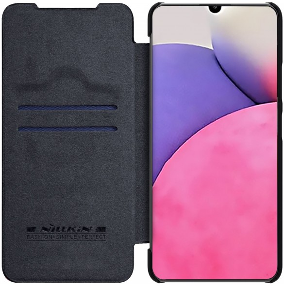 Nillkin Qin Fodral Fodral För Samsung Galaxy A33 5G Kameraskydd Hölster Cover Flip Cover Svart