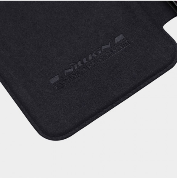 Nillkin Qin Fodral Fodral För Samsung Galaxy A33 5G Kameraskydd Hölster Cover Flip Cover Svart