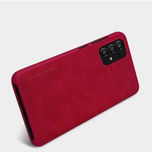 Nillkin Qin Fodral Fodral För Samsung Galaxy A33 5G Kameraskydd Hölster Cover Flip Cover Svart