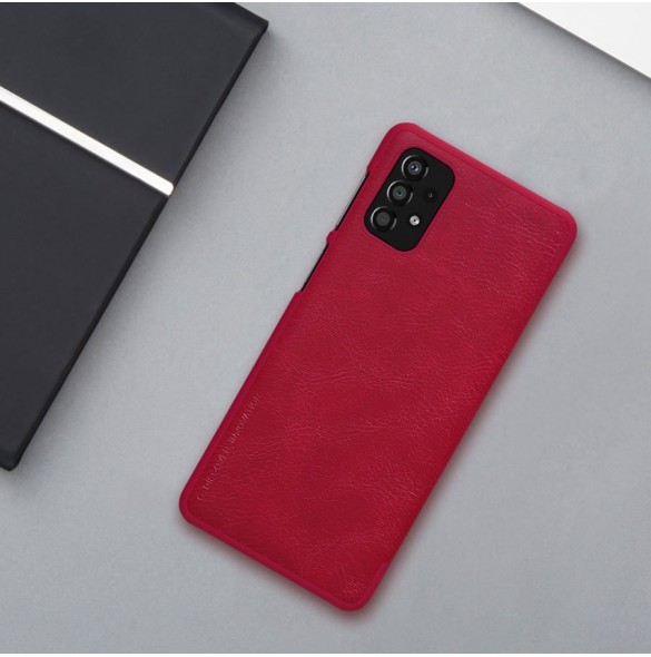 Nillkin Qin Fodral Fodral För Samsung Galaxy A33 5G Kameraskydd Hölster Cover Flip Cover Svart