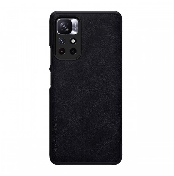 Nillkin Qin Fodral Fodral för Xiaomi Redmi Note 11T 5G / Note 11S 5G / Note 11 5G (Kina) / Poco M4 Pro 5G Kameraskydd Hölster