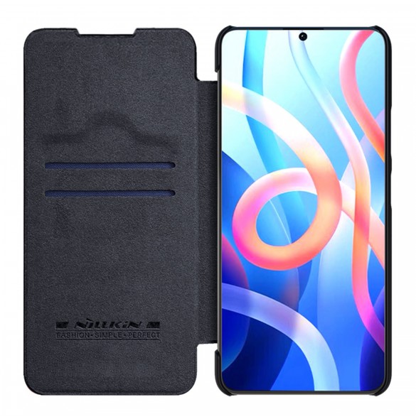 Nillkin Qin Fodral Fodral för Xiaomi Redmi Note 11T 5G / Note 11S 5G / Note 11 5G (Kina) / Poco M4 Pro 5G Kameraskydd Hölster