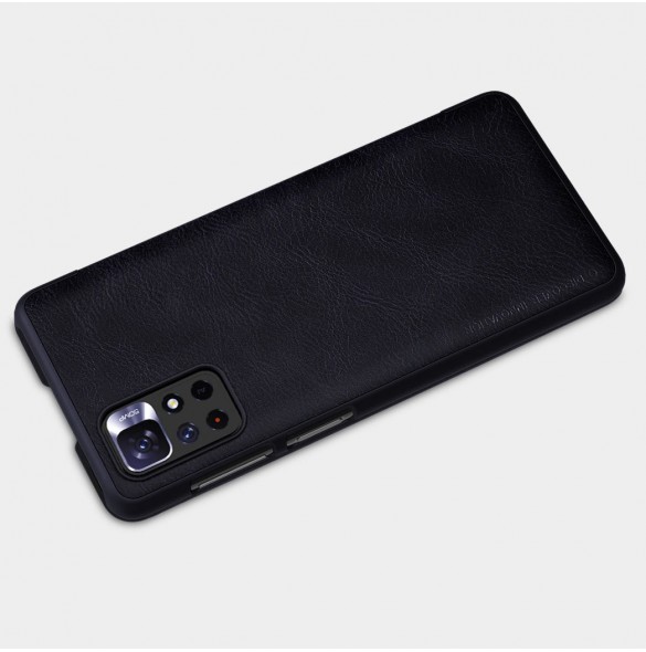 Nillkin Qin Fodral Fodral för Xiaomi Redmi Note 11T 5G / Note 11S 5G / Note 11 5G (Kina) / Poco M4 Pro 5G Kameraskydd Hölster