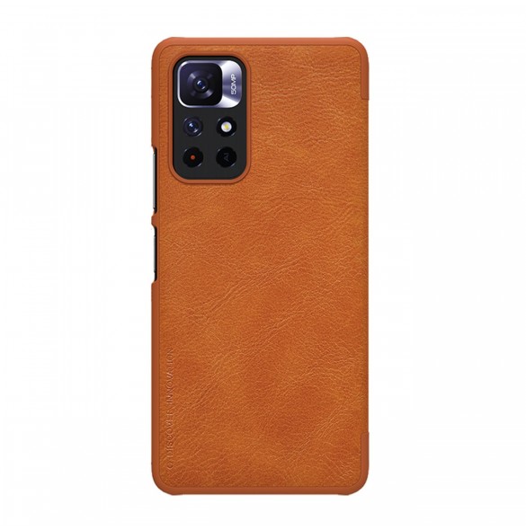 Nillkin Qin Fodral Fodral för Xiaomi Redmi Note 11T 5G / Note 11S 5G / Note 11 5G (Kina) / Poco M4 Pro 5G Kameraskydd Hölster