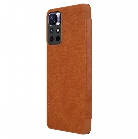 Nillkin Qin Fodral Fodral för Xiaomi Redmi Note 11T 5G / Note 11S 5G / Note 11 5G (Kina) / Poco M4 Pro 5G Kameraskydd Hölster