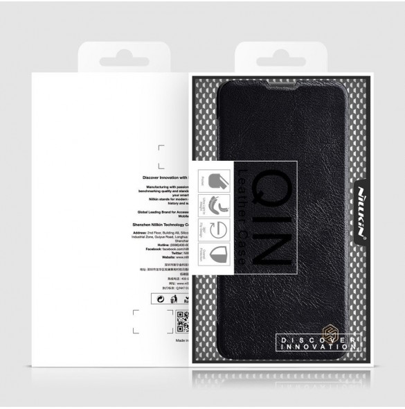 Nillkin Qin Case Cover för Xiaomi Redmi Note 11 Pro+ (Kina) / Redmi Note 11 Pro (Kina) / Mi11i HyperCharge Kameraskydd Hölste
