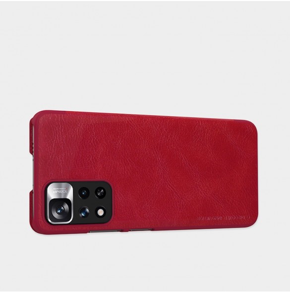 Nillkin Qin Case Cover för Xiaomi Redmi Note 11 Pro+ (Kina) / Redmi Note 11 Pro (Kina) / Mi11i HyperCharge Kameraskydd Hölste
