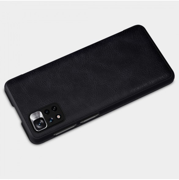 Nillkin Qin Case Cover för Xiaomi Redmi Note 11 Pro+ (Kina) / Redmi Note 11 Pro (Kina) / Mi11i HyperCharge Kameraskydd Hölste